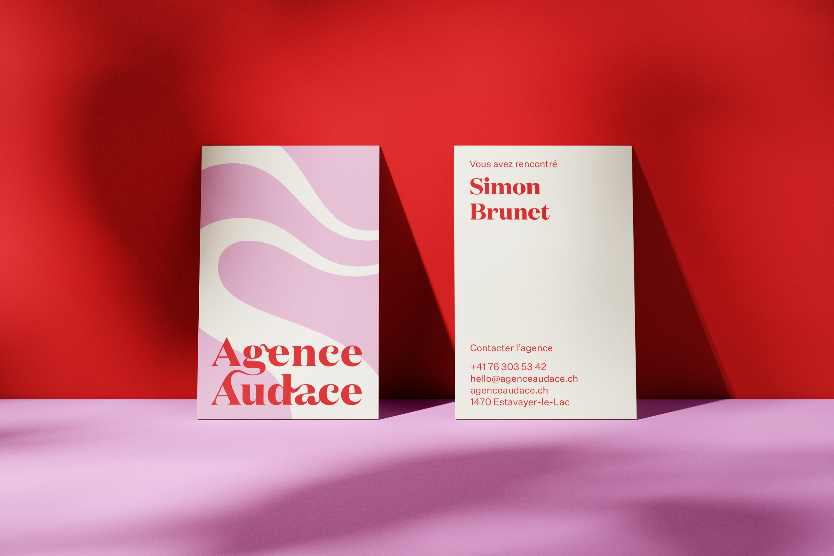 Carte de visite de l’Agence Audace.