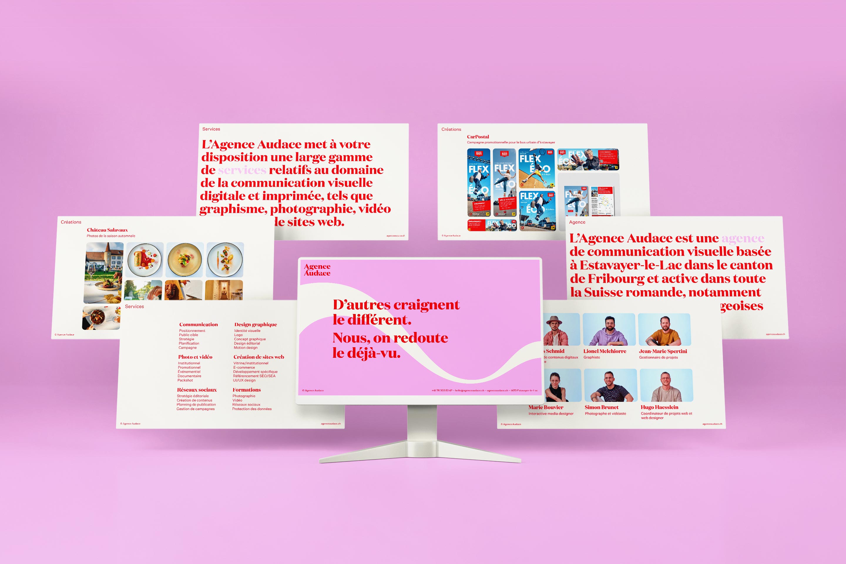 Support de présentation de l’Agence Audace.