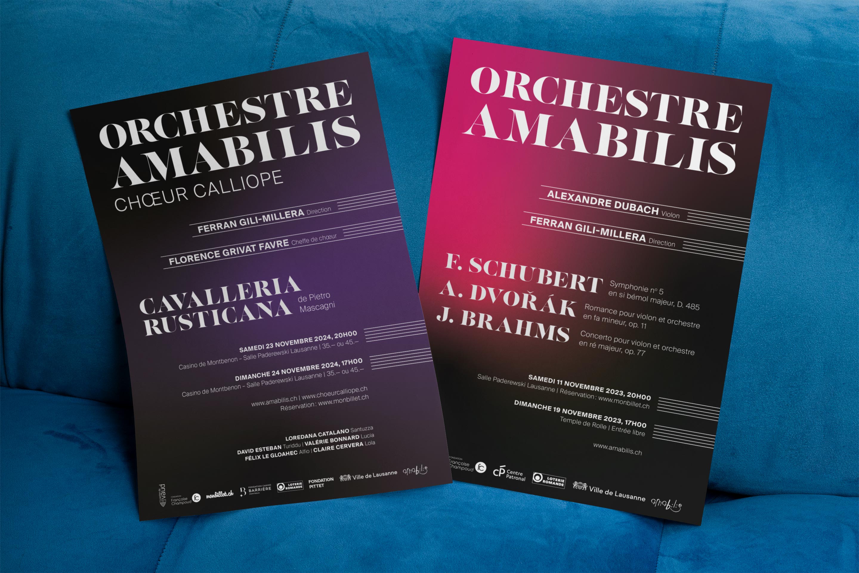 Affiches A3 pour Amabilis.
