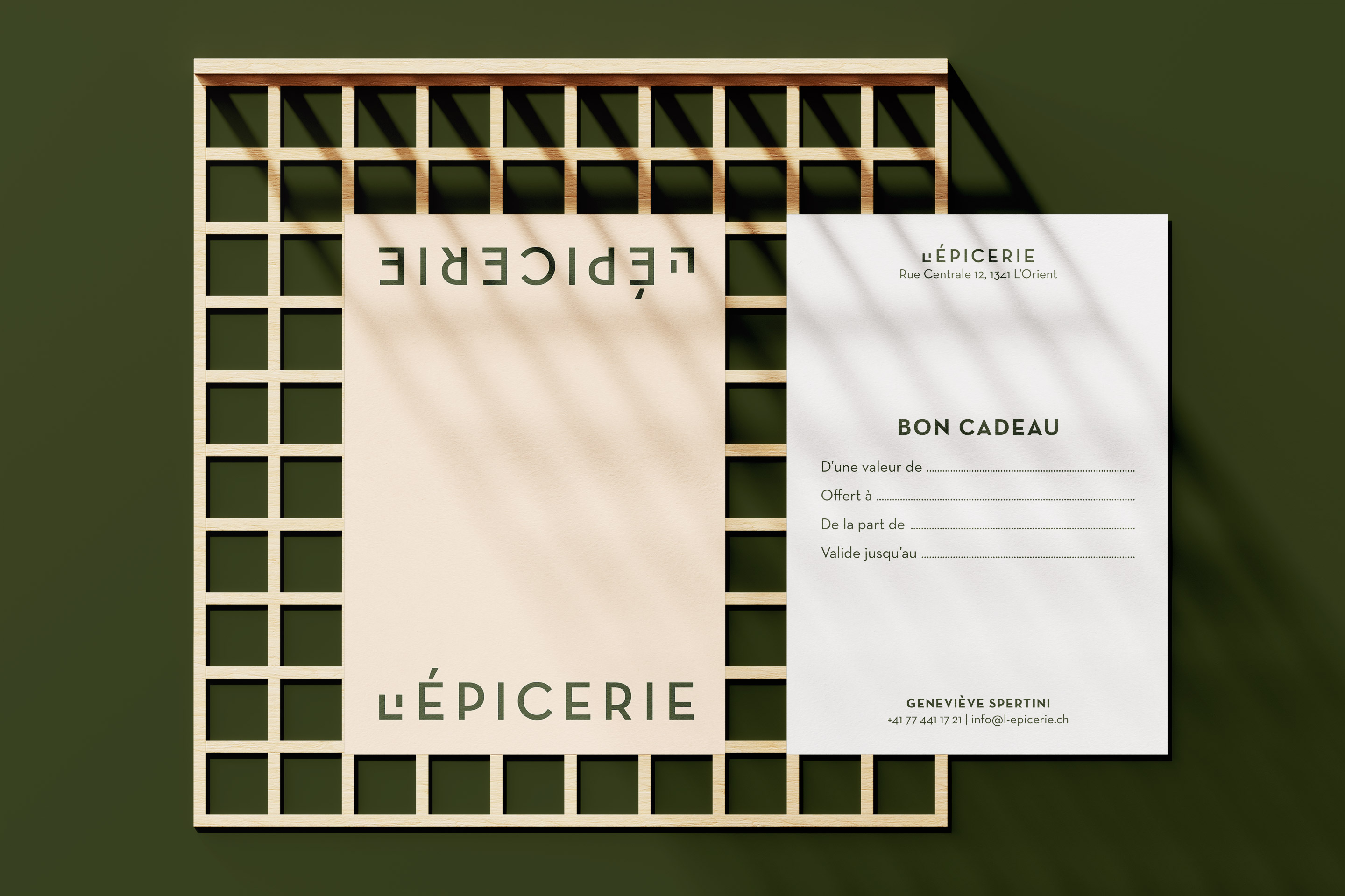 Bon cadeau de L’Épicerie.